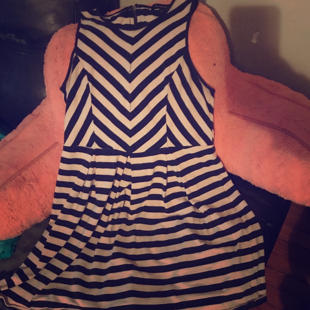 Navy & White striped tunic